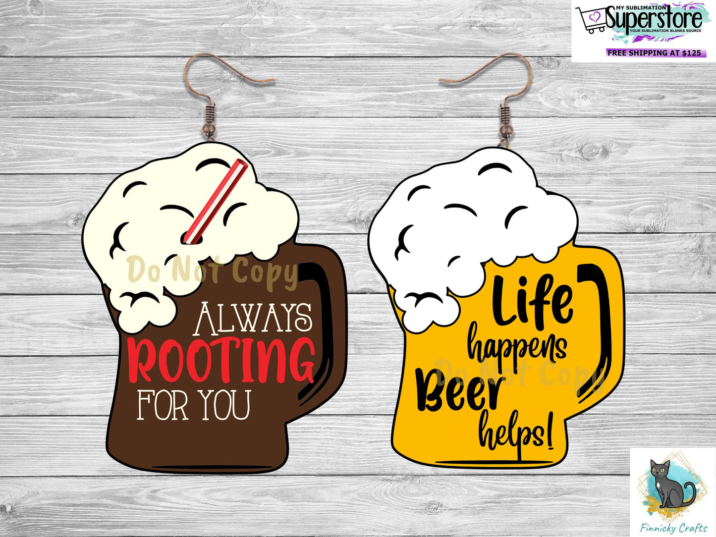 Beer Stein and Root Beer Stein Sublimation Bundle