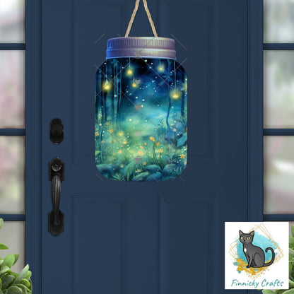 Dollar Deal - Firefly Mason Jar, Brightly Colored Butterfly, Beehive Plant Stake, Sublimation Digital Design Bundle - MDF, Acrylic