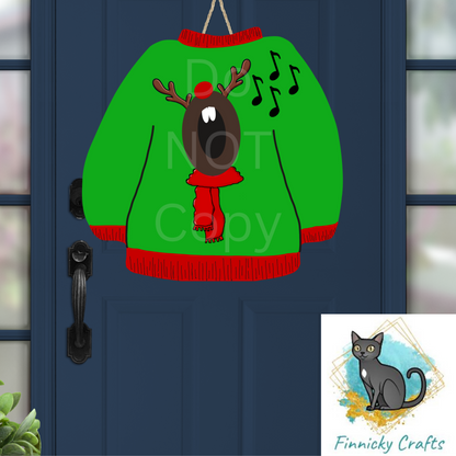 Sweater Blank Design - Winter Ornament, Snowman Sweater, Nightlight, Sublimation, Digital, PNG, Design, Download, MDF, Acrylic, DTF