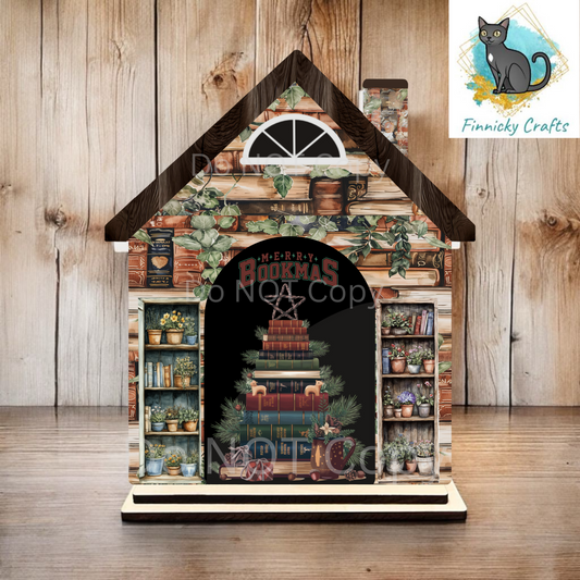5-Piece, Interchangeable House of Books & 4 Occasions Door Sign, Sublimation, Digital, PNG, Design, Download