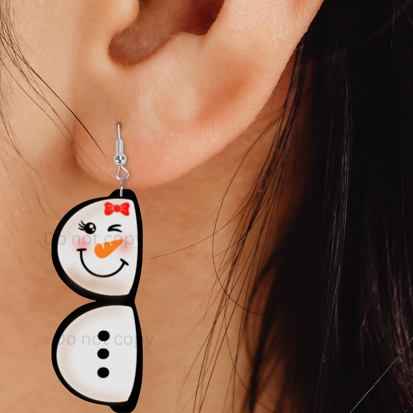Sunglasses Shaped Earrings, Santa, Snowman PNG, Sublimation Design, Digital Download