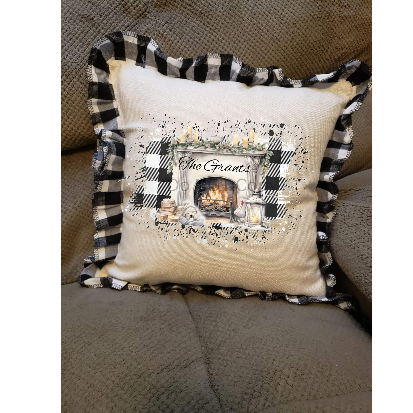 Christmas, Winter, Fireplace, customize, personalize, Sign PNG, Digital, Sublimation, Ornament, Badge Reel, Keyring, gift, pillow, t-shirt