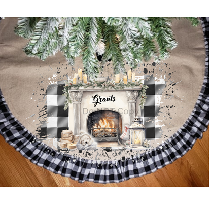 Christmas, Winter, Fireplace, customize, personalize, Sign PNG, Digital, Sublimation, Ornament, Badge Reel, Keyring, gift, pillow, t-shirt