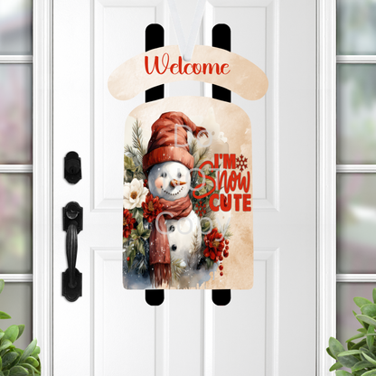 Snowman Sled Ornament, Nightlight, Decoration, Sleigh, Door hanger, Sublimation, Digital, PNG, Design, Download