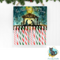 12 Hole Candy Cane Holder - Nativity Scene - Sublimation Design - Christmas