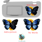 Butterfly Sunflower - Sublimation Designs - Car Visor - Decor - Night Light - Gift - Ornament