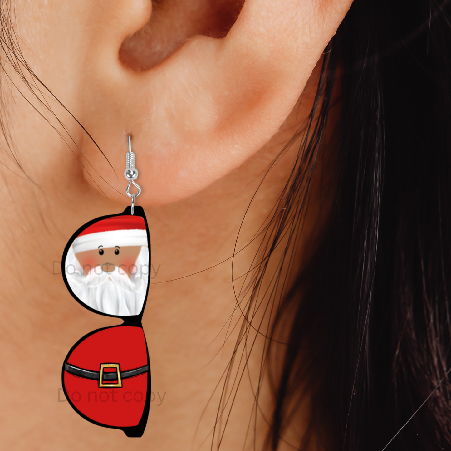 Sunglasses Shaped Earrings, Santa, Snowman PNG, Sublimation Design, Digital Download