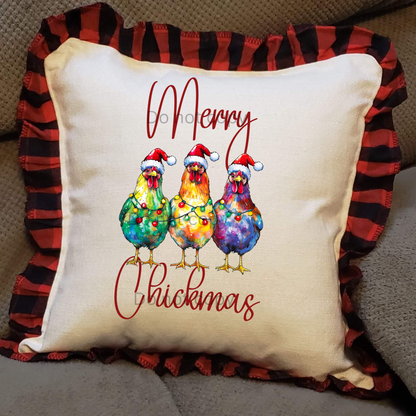 Merry Chickmas Chickens Sublimation Designs - PNG - shirts, linens, tree skirt, towels, decor