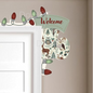 Elf Stocking Woodland Animals Lights Corner Sitter