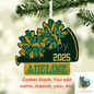 Cheer - Add Personalization-  Christmas Ornament Digital File - Add name, mascot, school