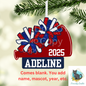 Cheer - Add Personalization-  Christmas Ornament Digital File - Add name, mascot, school