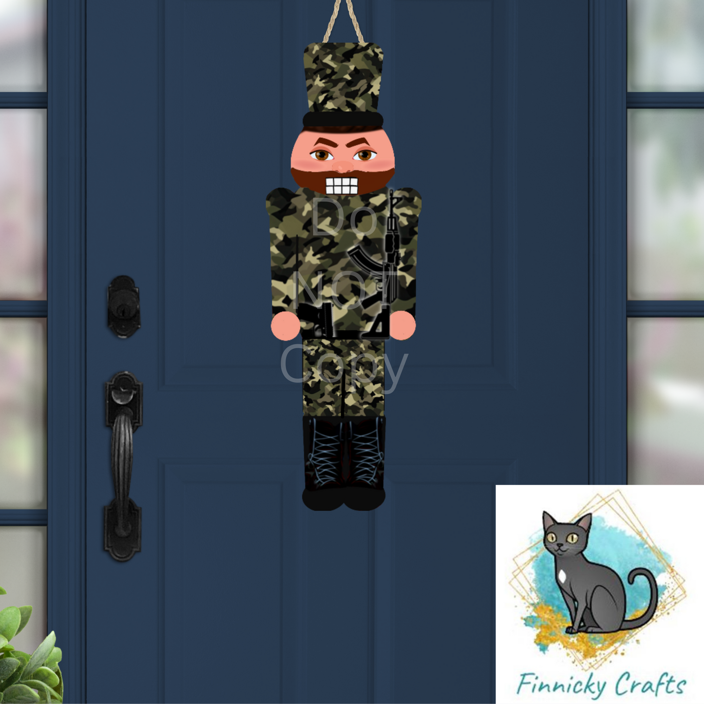 Military camouflage Christmas, Nutcracker, Bundle -  Digital, Design, Sublimation, Ornament, Door Hanger, Earrings, Tiered Tray Decor, PNG, Download Only