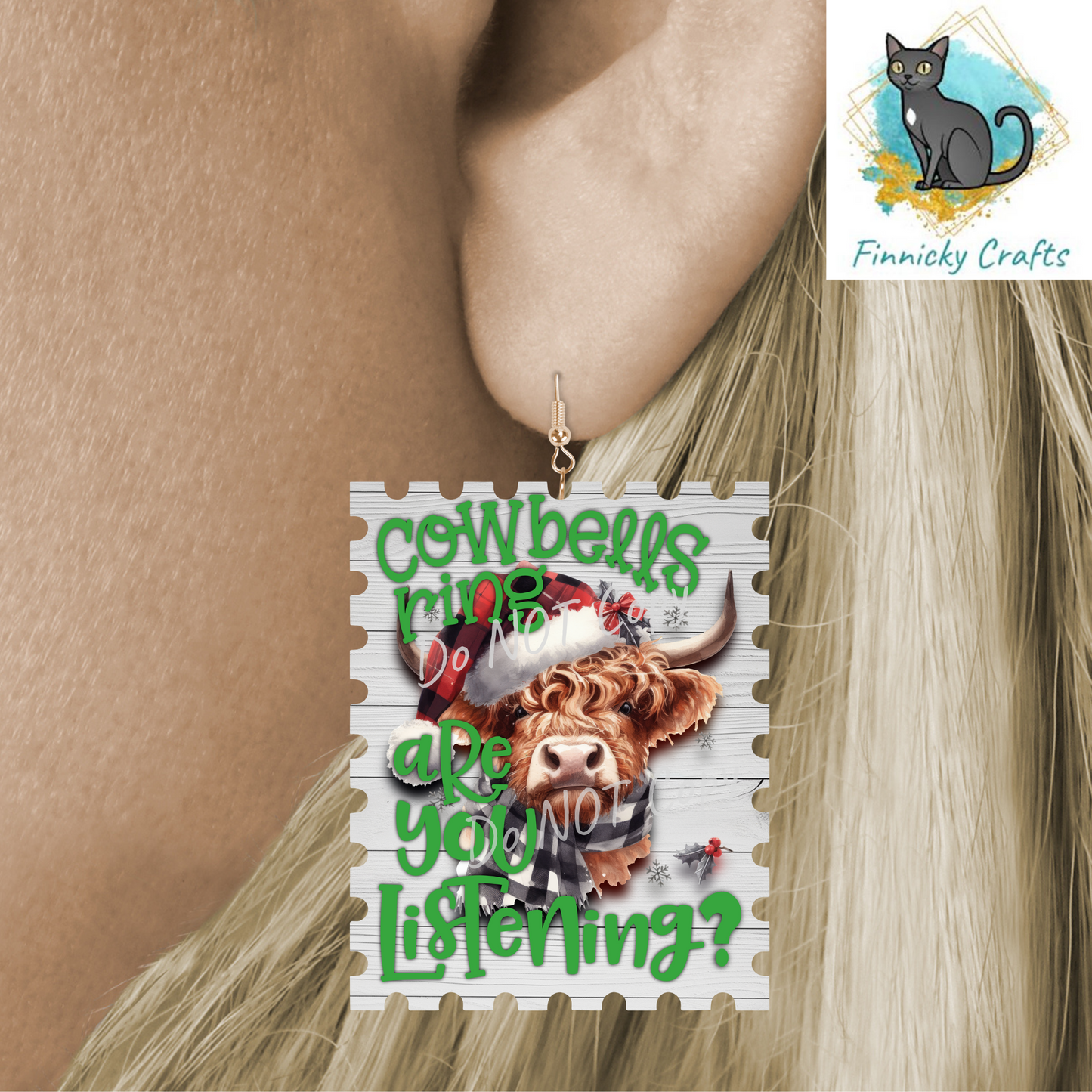 Highland Cow Stamp Ornament,  Nightlight, Decoration, Sublimation, Digital, PNG, Design, Download
