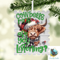 Highland Cow Stamp Ornament,  Nightlight, Decoration, Sublimation, Digital, PNG, Design, Download