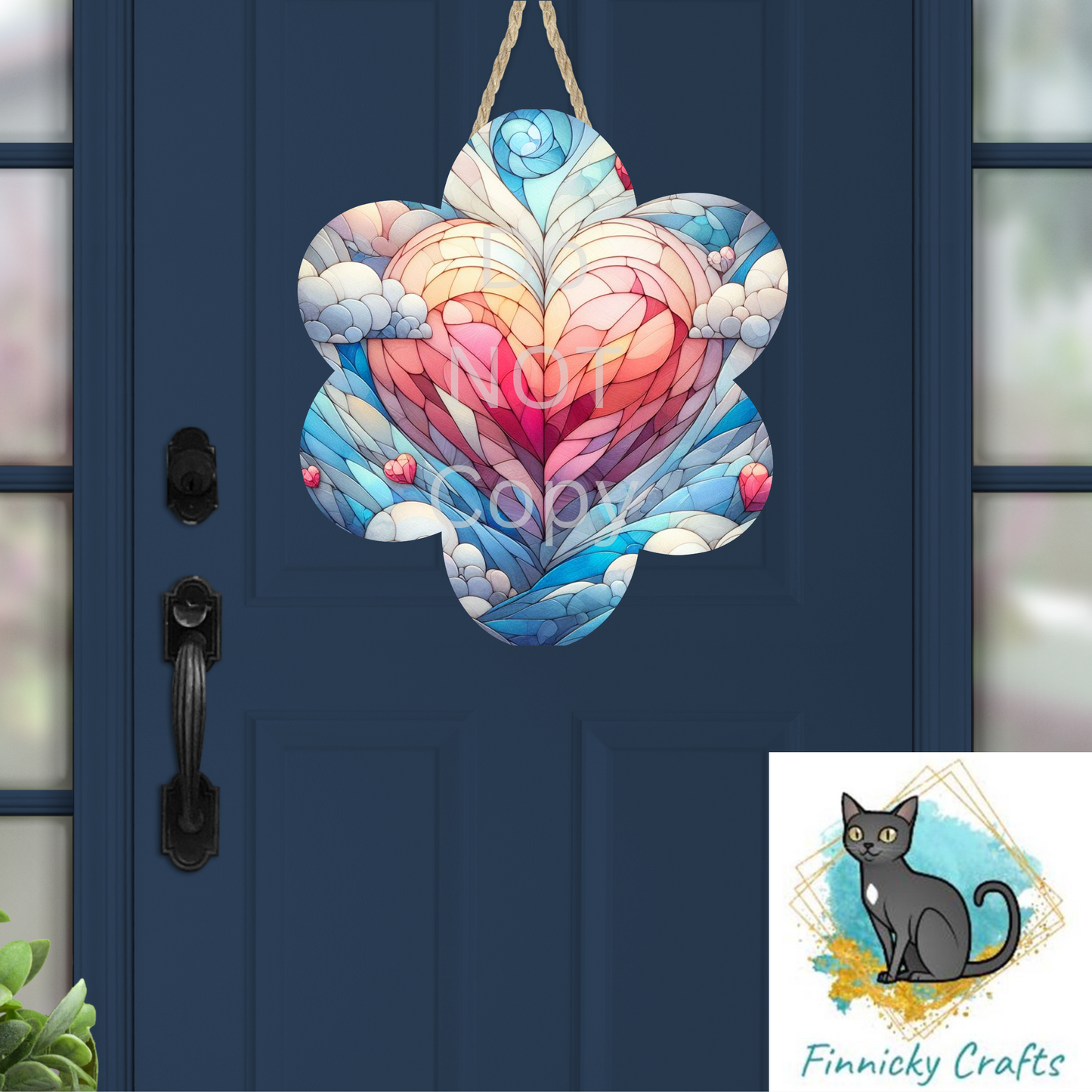Stained Glass Chubby Flower Sublimation - MDF or Acrylic - Night Light - Digital Design- Earrings - Signs - Sun Catchers - Purse Charms - Quilt