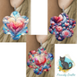 Stained Glass Chubby Flower Sublimation - MDF or Acrylic - Night Light - Digital Design- Earrings - Signs - Sun Catchers - Purse Charms - Quilt