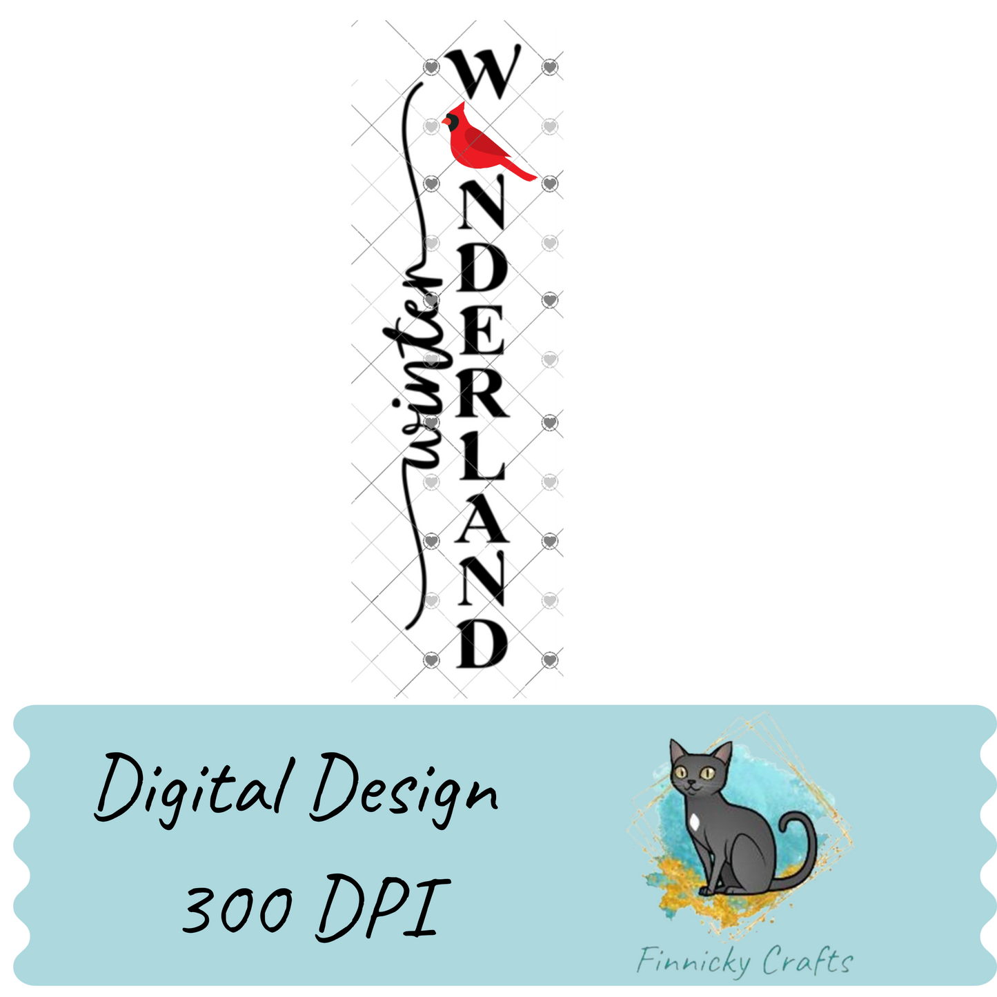 2-Piece, Interchangeable Winter Wonderland Sign Inserts, Sublimation, Digital, PNG, Design, Download