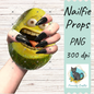 Egg-Shaped Avocado Nailfie Prop - Sublimation - Digital Design