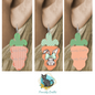 Wavy Carrot Bundle, Spring, Easter, Sublimation, Digital, PNG Design, Download for Earrings, Wall Decor, Door Hanger, Keychain