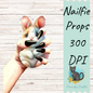 Bunny Nailfie, Nail Prop Digital Design- PNG