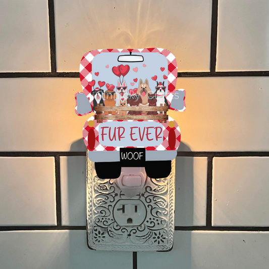 Valentine Truck full of dogs -  - Sign - T-Shirt - Earrings - Badge Reel - Truck Shape  png - Sublimation Designs Earrings Png - No Cats