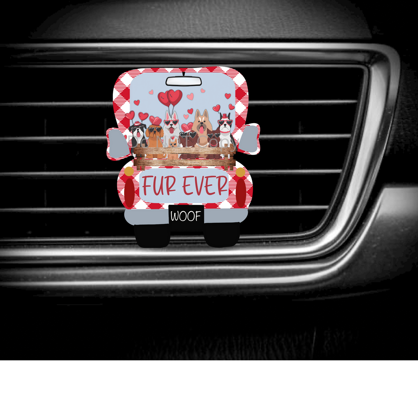Valentine Truck full of dogs -  - Sign - T-Shirt - Earrings - Badge Reel - Truck Shape  png - Sublimation Designs Earrings Png - No Cats