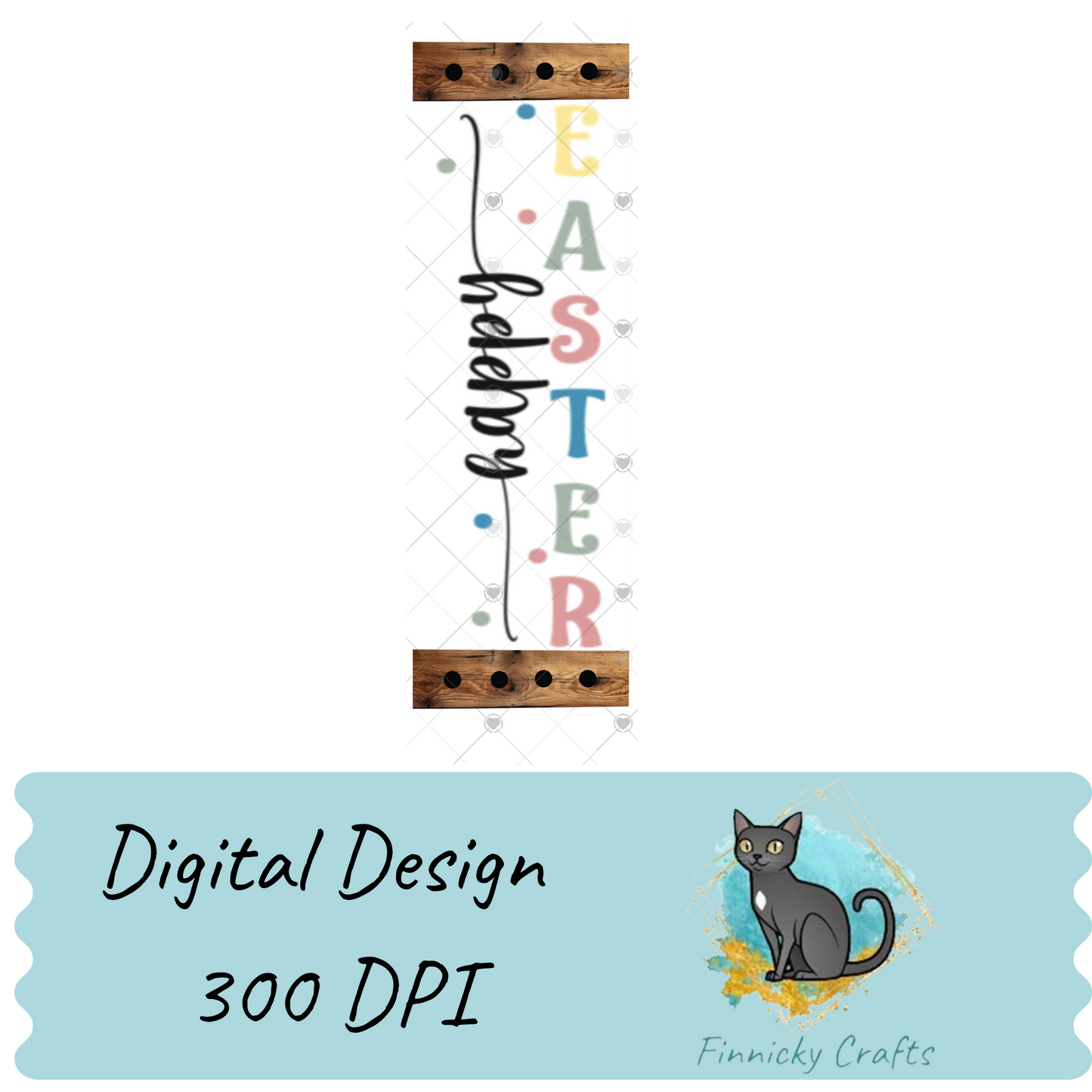 2-Piece, Customizable, Interchangeable Easter Bunny Sign Inserts, Sublimation, Digital, PNG, Design, Download
