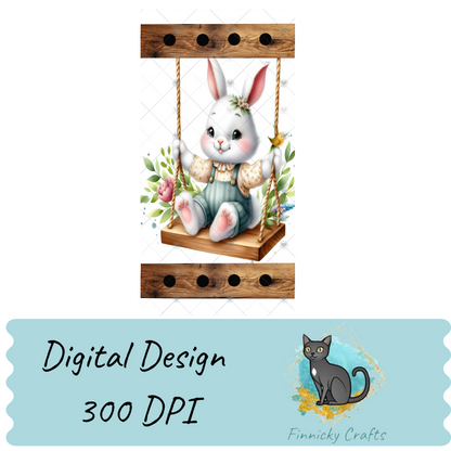 2-Piece, Customizable, Interchangeable Easter Bunny Sign Inserts, Sublimation, Digital, PNG, Design, Download