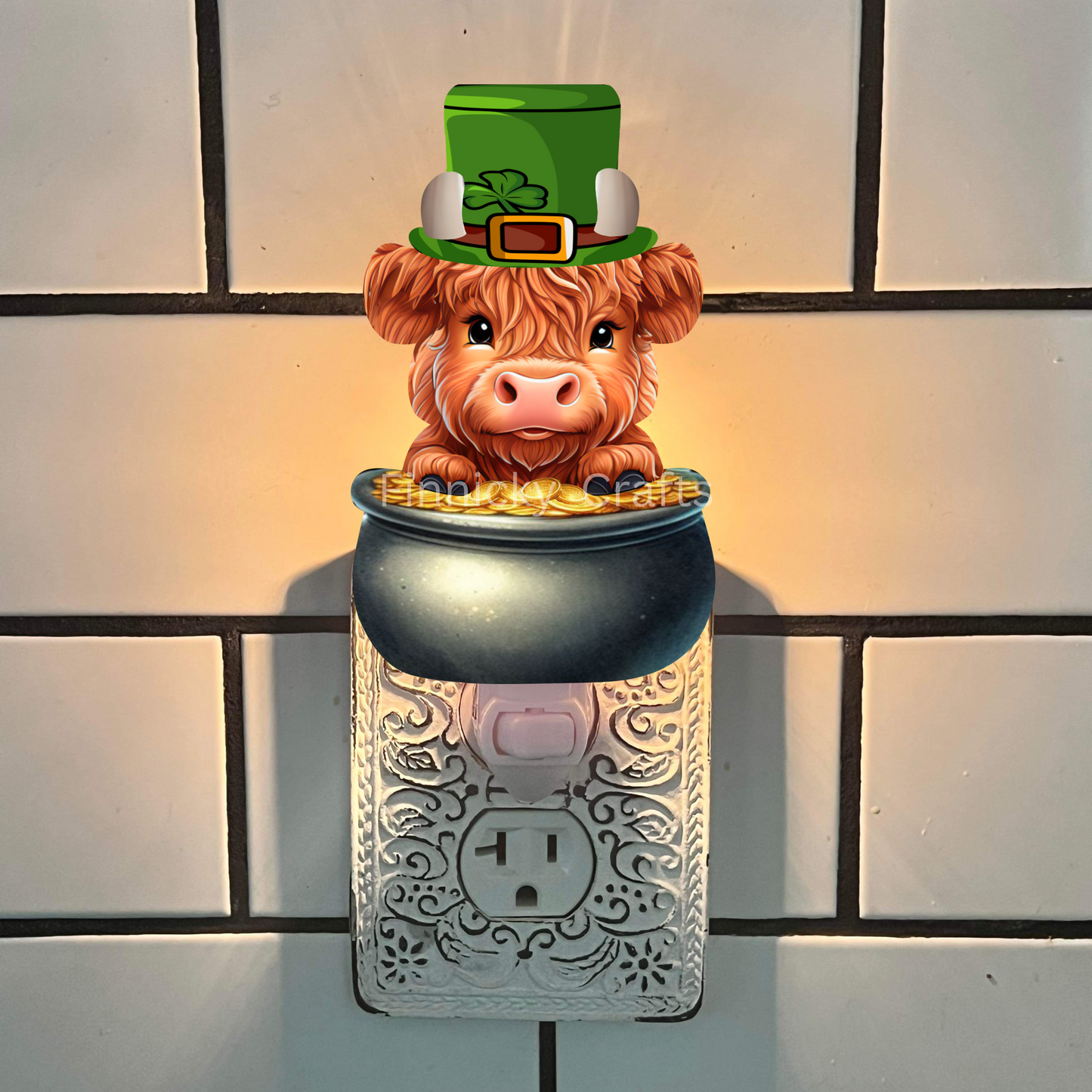Paddy Highland Cow Tag Shape  png - Sublimation Designs Wall Hanger - Earring Png - Cow Tag Download