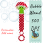 Frog Mushroom Bubble Wand Sublimation PNG - Instant Digital Download - PNG