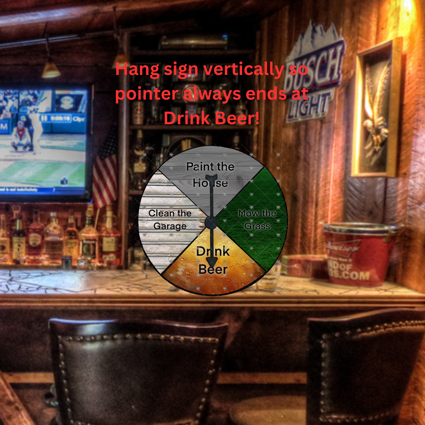 Man Cave Game Spinner, Father’s Day, Dad, Birthday, Digital, PNG, Design, Download, Sublimation, Sign