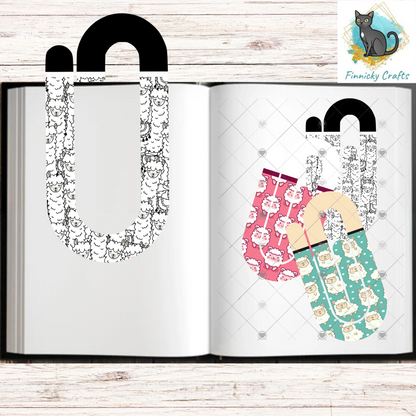 Llamas Bookmark Paperclip BUNDLE Sublimation PNG - Instant Digital Download