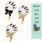 Round with Bow Quilted Nailfie Prop - Sublimation - Digital Design