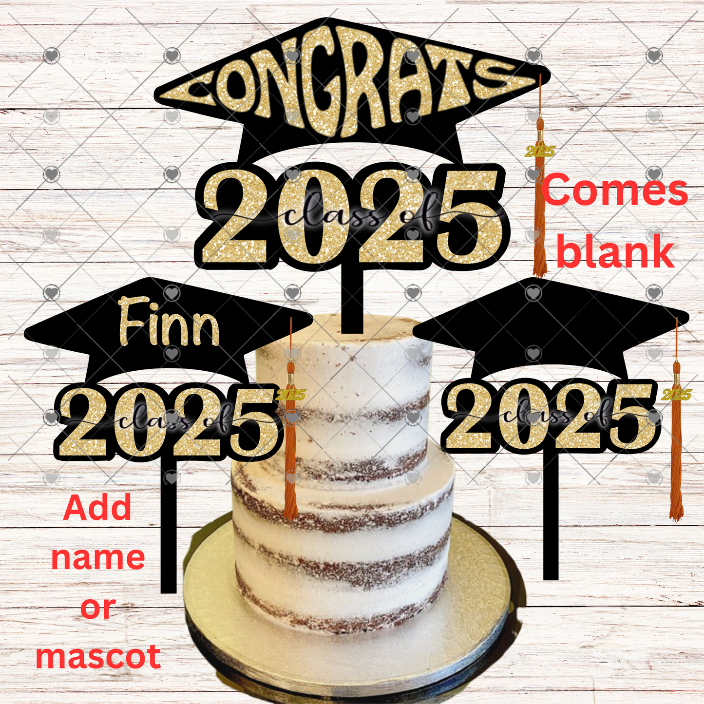 Graduation Class of 2025, Bundle, Cake Topper, Sublimation, Digital Design, PNG, Download