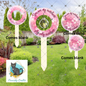 Cherry Blossom Round Garden Stake, garden decor, Sublimation, Design,  Summer, MDF, Acrylic, Crystal