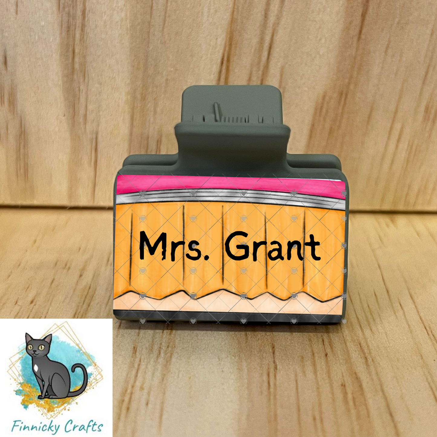School, Teacher, Gift, Large hair clip, small hair clip sublimation, png