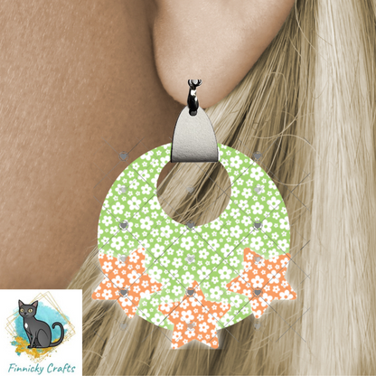 Boho Stars Earrings Bundle Sublimation, Digital, PNG, Design, Download