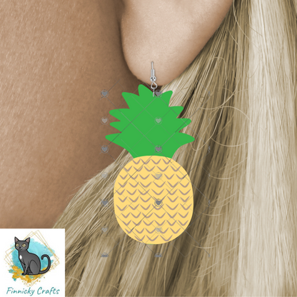 Pineapple Shape png - Sublimation Designs - Wall Hanger - Earring Png - T-shirts - Pillows - Digital Design Download