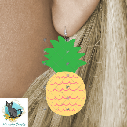 Pineapple Shape png - Sublimation Designs - Wall Hanger - Earring Png - T-shirts - Pillows - Digital Design Download