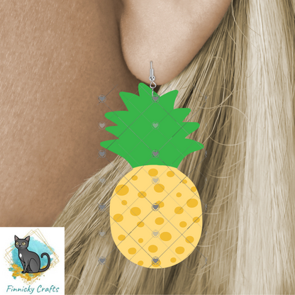 Pineapple Shape png - Sublimation Designs - Wall Hanger - Earring Png - T-shirts - Pillows - Digital Design Download