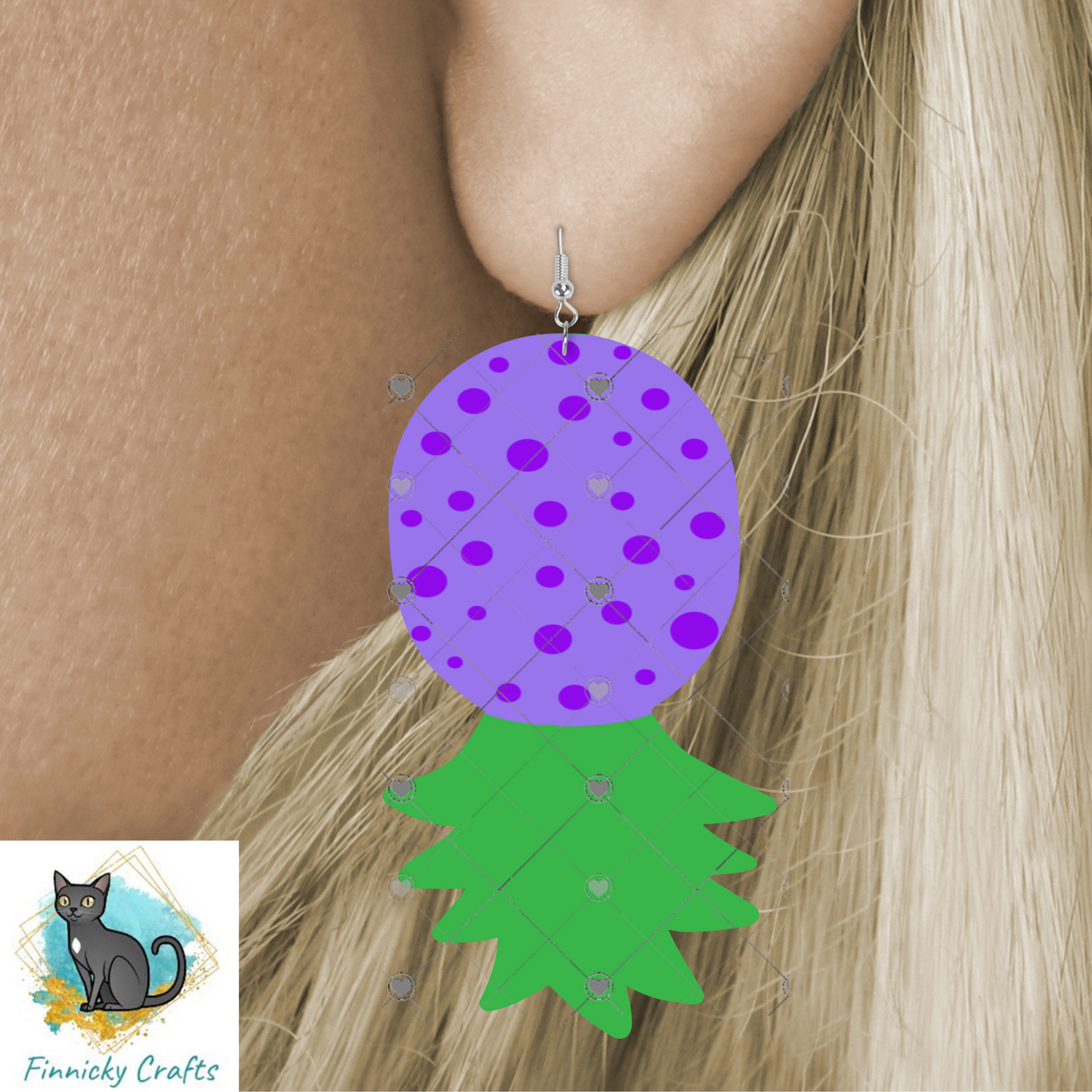 Pineapple Shape png - Sublimation Designs - Wall Hanger - Earring Png - T-shirts - Pillows - Digital Design Download