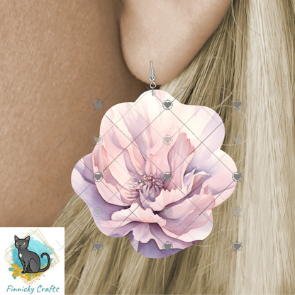 Roses Sublimation Flower Digital Design- Bundle - Earrings - Signs - Design - keyring - badge reel - bag shirt design