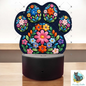 Paws for dogs-cats, Customizable (Add words, names), Light Base, Digital, Decor, suncatcher, night light