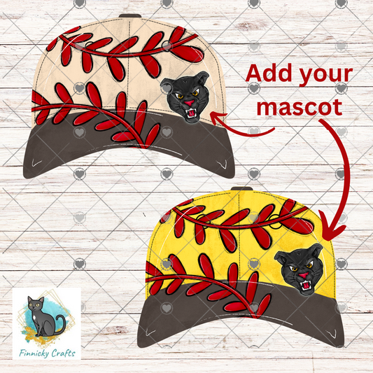Baseball Cap Bundle, Sublimation, Baseball, Softball, Digital, PNG Design, Earrings.