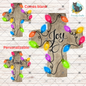 Christmas Cross, Sublimation, Digital, PNG Design, Download for Earrings, Wall Decor, Door Hanger, Keychain