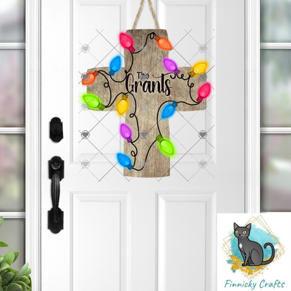 Christmas Cross, Sublimation, Digital, PNG Design, Download for Earrings, Wall Decor, Door Hanger, Keychain
