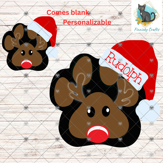 Dog Paws, Customizable (Add words, names), Light Base, Digital, Decor, suncatcher, night light, ornament, earrings
