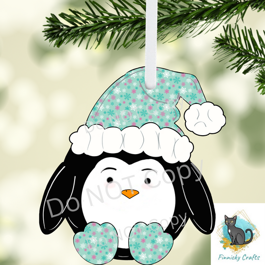 Penguin Ornament,  Nightlight, Decoration, Winter, Christmas, gift, Sublimation, Digital, PNG, Design, Download,MDF,Acrylic, DTF