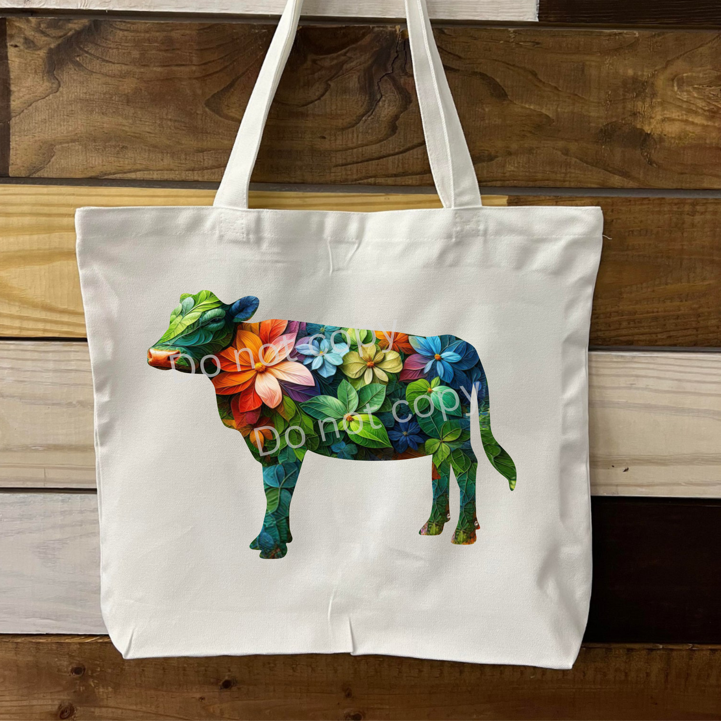 Floral Cow png - Sublimation Designs Wall Hanger - Earring Png - Cow Download - DTF