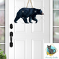 Black Bear PNG, Forest, Earrings, Key Ring, Ornament, Sublimation, Sign